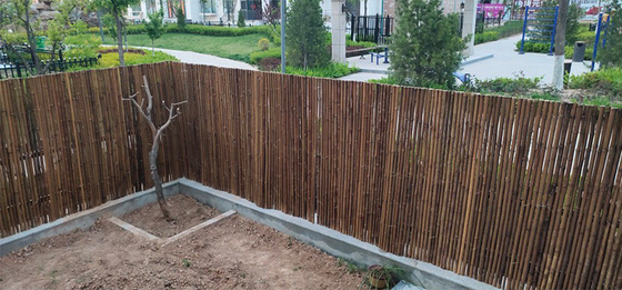 Естественный Handmade 1.5x1.5m декоративный бамбуковый ограждать завальцовки задворк загородки