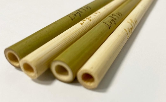 Изготовленные на заказ естественные Biodegradable бамбуковые соломы солом 20cm многоразовые прямые с щеткой