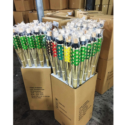 факел Citronella факела 110cm на открытом воздухе естественный бамбуковый для освещения сада, партии Luau
