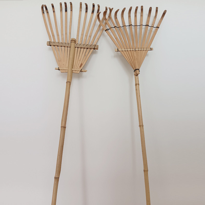 Борона 11 грабл сада бамбуковой грабл зубца 145cm Handmade Rustless