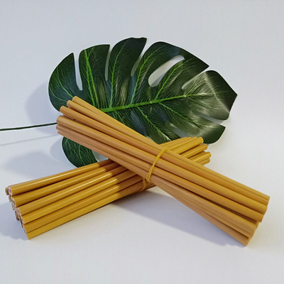 Изготовленные на заказ естественные Biodegradable бамбуковые соломы солом 20cm многоразовые прямые с щеткой