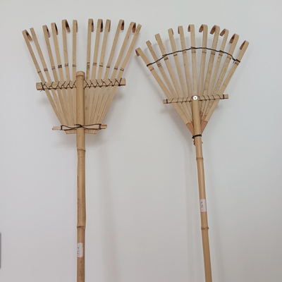 Борона 9 граблей сада Eco бамбуковой грабл зубца 120cm Handmade дружелюбная